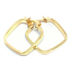 Africana em ouro 18k - quadrada - 2BRO1067 Africana em ouro 18k - quadrada - 2BRO1067