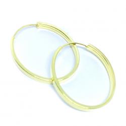 Argola africana em ouro amarelo 18k feminina - 2BRO1068 Argola africana em ouro amarelo 18k feminina - 2BRO1068