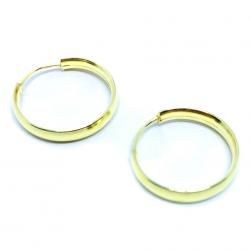 Argola africana em ouro 18k feminina - 2BRO1069 Argola africana em ouro 18k feminina - 2BRO1069