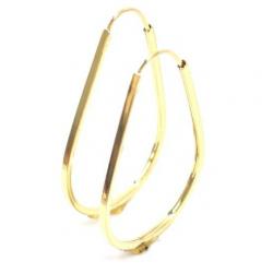 Brinco em ouro amarelo 18k feminina - Africana - 2BRO1090