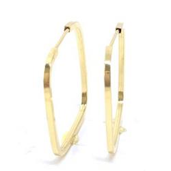 Brinco em ouro amarelo 18k feminina - Africana - 2BRO1091