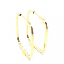 Brinco em ouro amarelo 18k feminina - Africana - 2BRO1091