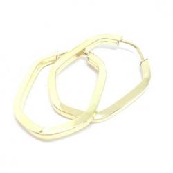 Brinco em ouro amarelo 18k feminina - Africana - 2BRO1093