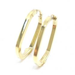 Brinco em ouro amarelo 18k feminina - Africana - 2BRO1093