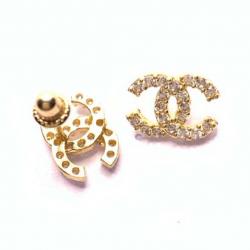 Brinco em ouro amarelo 18k com zirconia - 2BRZ0011
