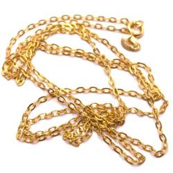 Colar em ouro amarelo 18k - Elos lapidados - Masculino - 60 cm - 2CLO0086