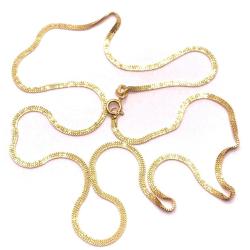 Colar em ouro 18k - Veneziana Feminina Tripla - 45 cm - 2CLO0149
