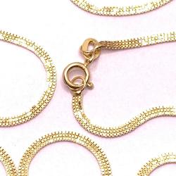 Colar em ouro 18k - Veneziana Feminina Tripla - 45 cm - 2CLO0149