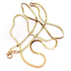 Colar em ouro 18k - Veneziana Feminina Tripla - 45 cm - 2CLO0149
