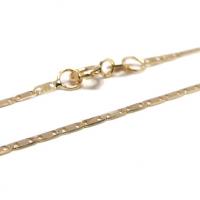 Colar em ouro 18k - Cadeado achatado - Feminino - 60 cm - 2CLO0155