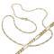 Corrente em ouro amarelo 18k - Groumette  3x1 - 60 cm - 2CLO0170