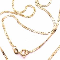 Corrente em ouro amarelo 18k - Groumette  3x1 - 60 cm - 2CLO0170