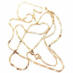 Corrente em ouro amarelo 18k - Groumette  3x1 - 60 cm - 2CLO0170