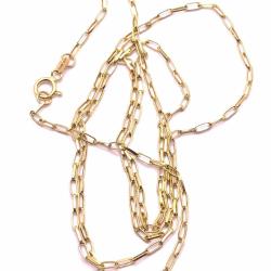 Corrente de ouro amarelo 18k - Veneziana oval aberta - 60 cm - 2CLO0171