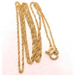 Corrente de ouro amarelo 18k - Singapura - Feminina - 45 cm - 2CLO0263