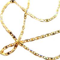 Corrente de ouro amarelo 18k - Cadeado Achatado - Masculina - 60 cm - 2CLO0474