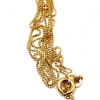Colar de ouro amarelo 18k tipo veneziana - Feminino - 45 cm