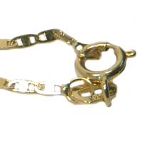 Corrente em ouro 18k - Cadeado achatado - 60 cm - 2CLO0517
