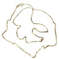 Corrente em ouro 18k - Cadeado achatado - 60 cm - 2CLO0517