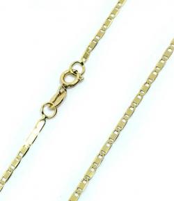 Colar em ouro 18k - Cadeado achatado - Feminino 45cm - 2CLO0579