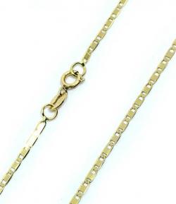 Colar em ouro 18k - Cadeado achatado - Feminin45 cm - 2CLO0579