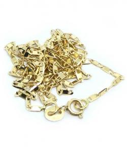 Colar em ouro 18k - Cadeado achatado - Feminino 45cm - 2CLO0579