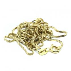 Colar em ouro amarelo 18k - Veneziana dupla - Feminino - 60 cm