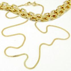 Colar em ouro amarelo 18k - Esteira - 60cm - 2CLO0582