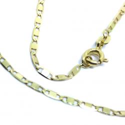 Colar em ouro 18k - Cadeado achatado - Feminino - 50 cm - 2CLO0590 (Produto Esgotado)