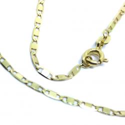 Colar em ouro 18k - Cadeado achatado - Feminino - 50 cm - 2CLO0590