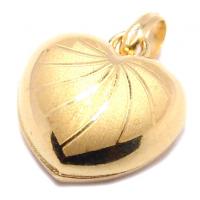 Corao em ouro amarelo 18k - Oco (Produto Esgotado)