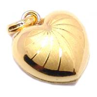 Corao em ouro amarelo 18k - Oco