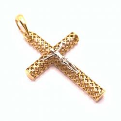 Cruz de ouro amarelo 18k - 2CZO0008