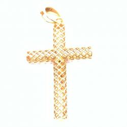 Cruz de ouro amarelo 18k - 2CZO0008