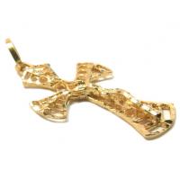 Crucifixo em ouro amarelo 18k - Filigrana c/ Imagem - 2ZCO0232