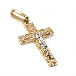 Crucifixo em ouro 18k  - Filigrana c/ imagem - 2CZO0281