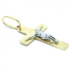 Crucifixo em ouro 18k  - Com imagem - 2CZO0299