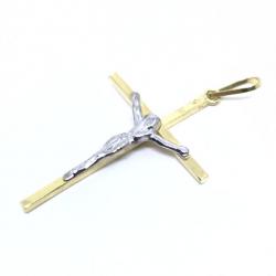 Crucifixo em ouro 18k  - Com imagem - 2CZO0321