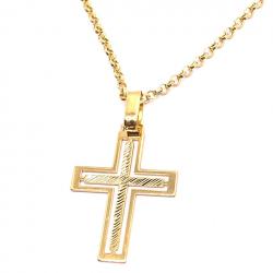 Crucifixos de ouro 18k - Vazado - 2CZO0332