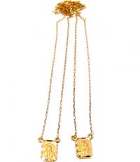 Escapulário em ouro amarelo 18k