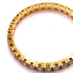 Aliana de brilhantes em ouro amarelo 18k - 2MAB0038