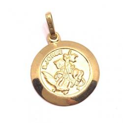 Medalha de ouro amarelo 18k - So Jorge - 2MEO0022