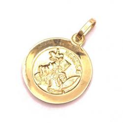 Medalha de ouro amarelo 18k - So Jorge - 2MEO0022