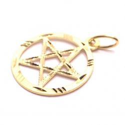 Medalha Estrela de Davi em ouro amarelo 18k - 2MEO0023