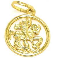 Medalha de São Jorge em ouro amarelo 18k - 2MEO0039 Medalha de São Jorge em ouro amarelo 18k - 2MEO0039