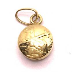 Medalha em ouro amarelo 18k - Agnus Dei - 2MEO0045