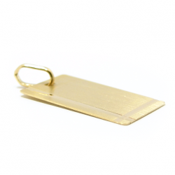 Medalha em ouro amarelo 18k - Placa fosca - 2MEO0062