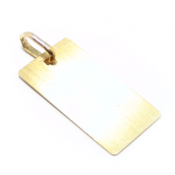 Medalha em ouro amarelo 18k - Placa fosca - 2MEO0062