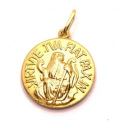 Medalha de So Bento em ouro amarelo 18k - 2MEO0066