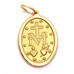 Medalha de Nossa Senhora das Graas em ouro 18k - 2MEO0080